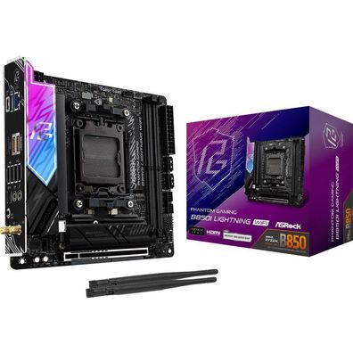 ASRock B850I Lightning WiFi, AM5 mITX HDMI/DP, DDR5