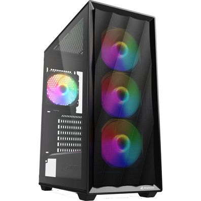 Sharkoon Sharkoon Gehäuse VK4 Rainbow ATX 1xGlas schwarz