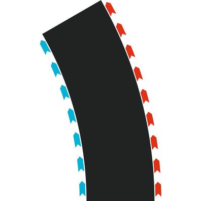 Hybrid Curves Radius 30° (Zwei Module)