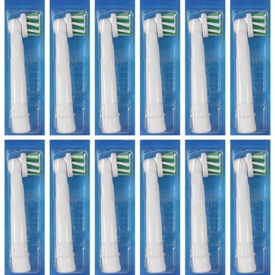 Oral-B Pro Crossaction Aufsteckbürsten 12Er (Weiß, Frustfreie Umverpackung)