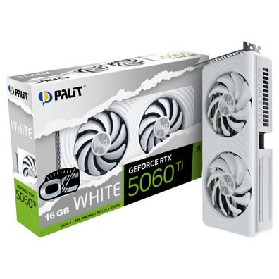 XpertVision Palit RTX5060 TI White OC 16GB GDDR7 HDMI 3xDP