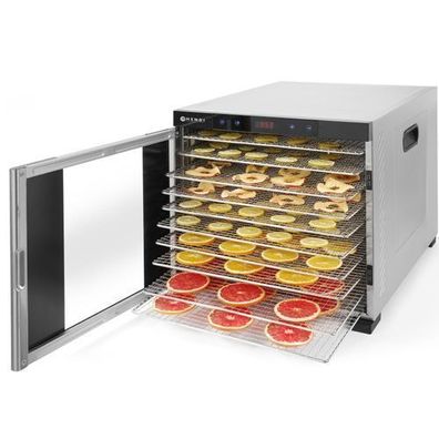 Dörrgerät für Pilze, Kräuter, Früchte, 10 Einschübe Profi Line Hendi 229026