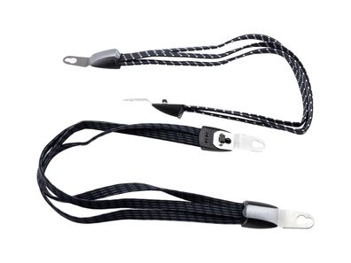 WIDEK Spanngurt "Trio" 3-fach, Loch-Ø 6 und 10 mm, schwarz weiß