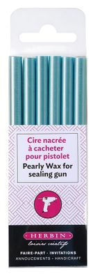 Herbin Siegellack Box 6Stg perlm-bl