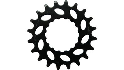 KMC Steck-Zahnkranz 1/2" x 1/8", CrMo, schwarz Für 20 Zähne