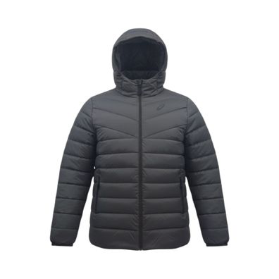 Asics Daunenjacke Winter-Jacke Herren mit Kapuze Grau 2031A398-020