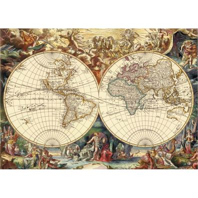 DINO Puzzle Historische Landkarte 1000 Teile
