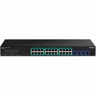 TRENDnet 28-Port Gigabit Web Smart PoE+ Switch w.10G SFP