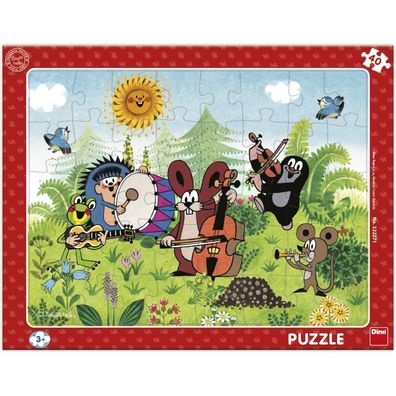 DINO Puzzle Maulwurf und die Band 40 Teile