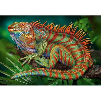 CHERRY PAZZI Puzzle Der flüchtige Leguan 500 Teile