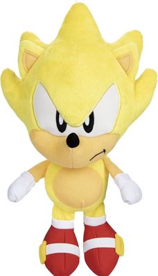 Sonic the hedgehog Igel Gelb Plüsch Figur Kuscheltier Stofftier 23 cm