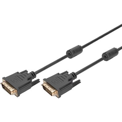 Digitus DVI-Anschlusskabel DVI 24 + 1 Dual Link 5m schwarz