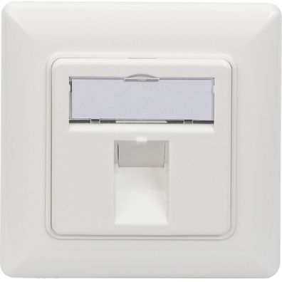 Digitus Leerdose Keystone Module,1xRahmen 80x80mm+Zentralp