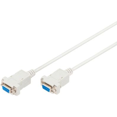 Digitus Null-Modem Anschlusskabel, 1,8m, beige
