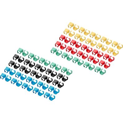 Digitus Farbclips für Patchkabel RJ45 100 Stk. gem. Farbe