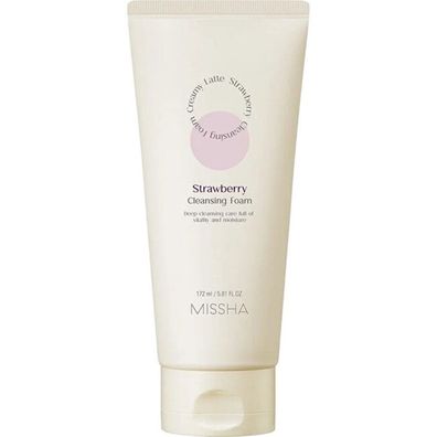 Deep Cleansing Foam Creamy Latte Tiefenreinigender Gesichtsschaum Erdbeere 172ml