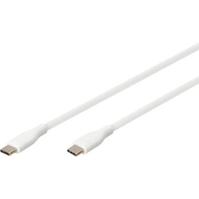 Digitus USB 2.0 Anschlusskabel Typ C -C Silikon St/St 0,5m w