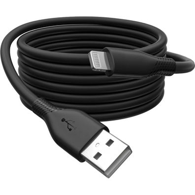 Digitus USB 2.0 Anschlusskabel Typ A-Lightning Silikon 2m, S