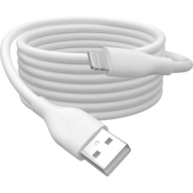Digitus USB 2.0 Anschlusskabel Typ A-Lightning Silikon 2m, W
