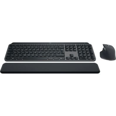 Logitech MX Keys S Combo Tastatur-Maus-Set kabellos schwarz