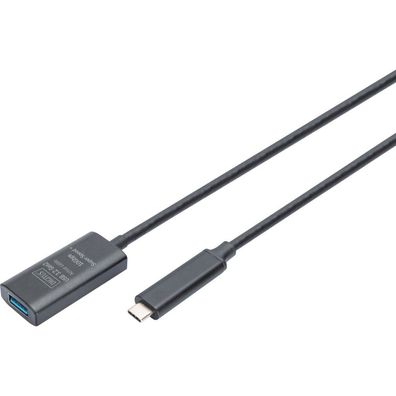 Digitus Verlängerungskabel USB-C-> USB-A St./Bu. 10G, 5,00m
