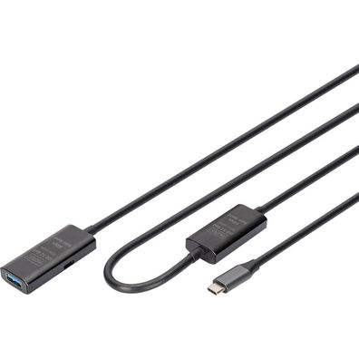 Digitus Verlängerungskabel USB-C-> USB-A St./Bu. 10G 10,00m