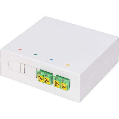 Digitus FTTH Gehäuse mit 2 x LC/APC DX Kupplung mit Shutter
