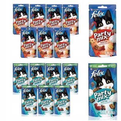 FELIX PARTY MIX Katzenleckerlis 16 x 60 g