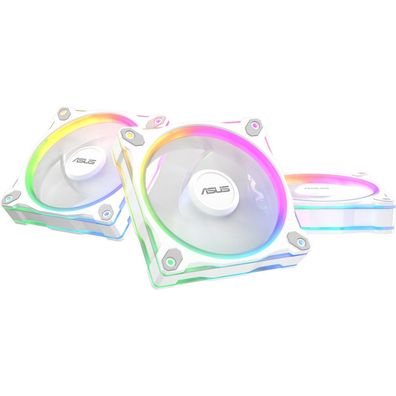 ASUS Prime MR120 ARGB Reverse Fan, Gehäuselüfter (weiß 120 mm)