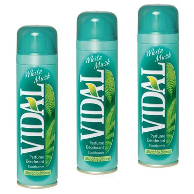 VIDAL white musk weisser Moschus deo 3 x 150 ml
