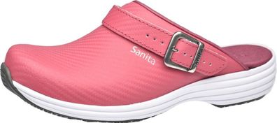 Sanita Damen Offener Clog Wave-Carbon Open Fuchsia
