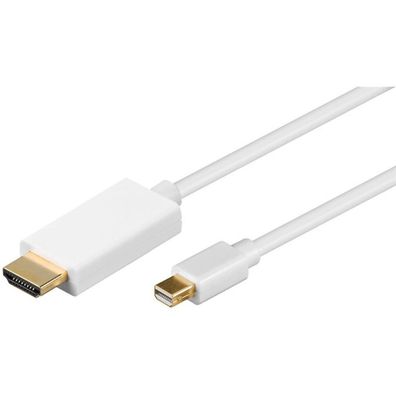 Adapterkabel Mini DisplayPort > HDMI (weiß, 2 Meter)