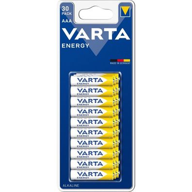 30 VARTA Batterien ENERGY Micro AAA 1,5 V