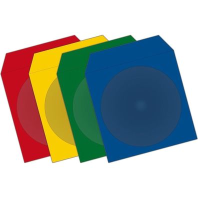 MediaRange MediaRange CD Paperbag Colorpack 100pcs mit Fenster