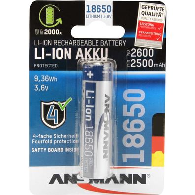 Ansmann Akku 18650 18650 2.600 mAh
