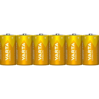 6 VARTA Batterien Longlife Baby C 1,5 V