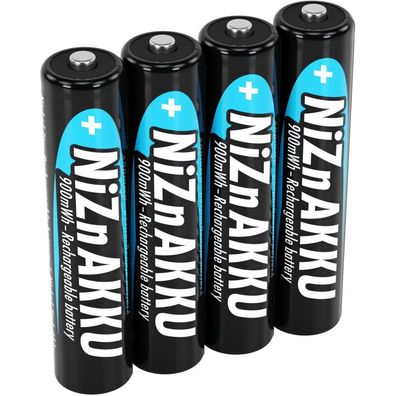 NiZN Akku Micro AAA 900mWh 4er (4x AAA (Micro))
