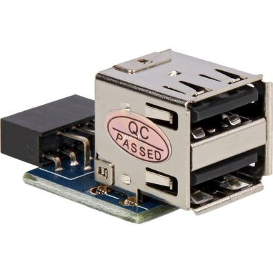 Delock DELOCK USB Adapter Pinheader -> 2x A Bu/Bu horizontal