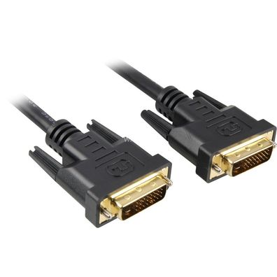 Kabel DVI-D > DVI-D (schwarz, 3 Meter, Dual Link, 24 + 1)