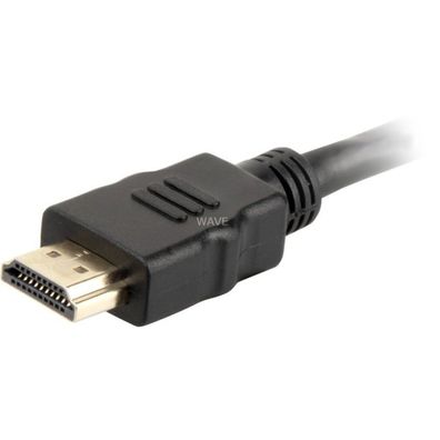 High Speed HDMI-Kabel mit Ethernet (schwarz, 5 Meter)