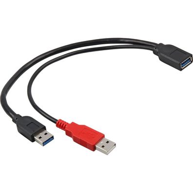Delock DELOCK USB3.0 Y-Kabel 2x A -> A St/Bu 0.30m