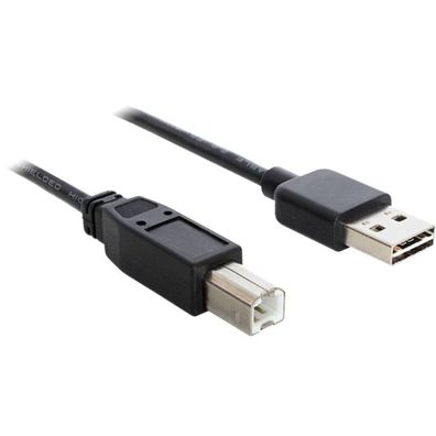 Delock DELOCK Easy USB Kabel A -> B St/St 2.00m schwarz