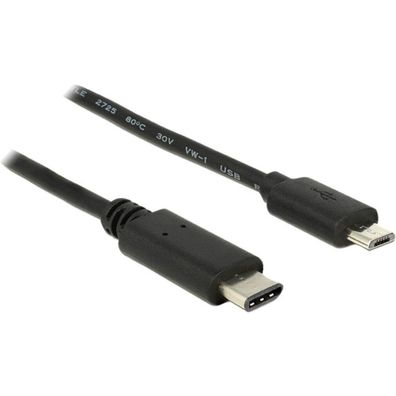Delock DELOCK USB Kabel C -> Micro-B St/St 1.00m schwarz