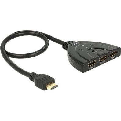 Delock DELOCK HDMI Switch 3 Eingänge -> 1 Ausgang 4K 0.50m