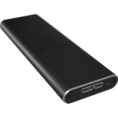Icy Box Geh. IcyBox USB 3.0 1,8" M.2 SATA SSD -> Aluminium sw retail