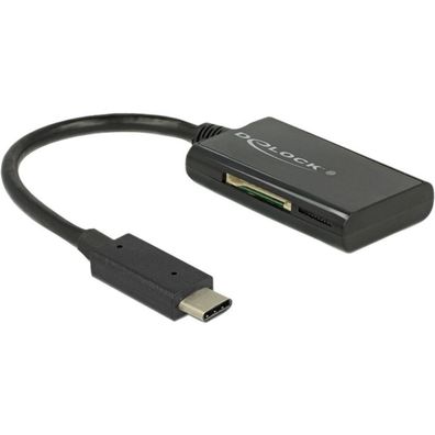 DELOCK USB 3.1 Gen 1 Card Reader USB Type-C Stecker 4 Slots
