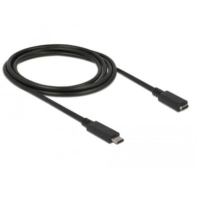Delock DELOCK Verlängerungskab. USB/C St > Bu SuperSpeed 2.0m schwa