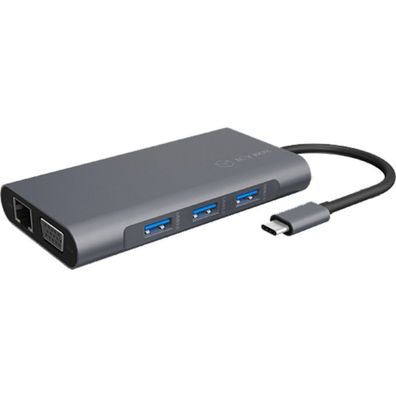 Icy Box Dockingstation IcyBox USB-C -> USB3.0/HDMI/VGA/LAN/SD/mSD