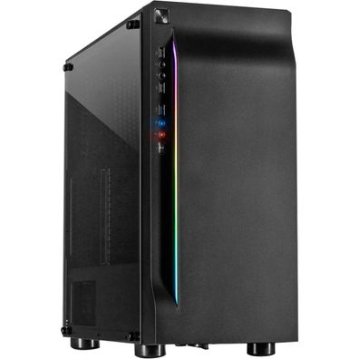 Inter-Tech Inter-Tech Gaming-Gehäuse A-3411 Creek RGB mit Tempered Glas
