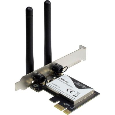 Inter-Tech Wi-Fi 5 PCIe Adapter DMG-32 2dBi Antenne 650Mbps retail